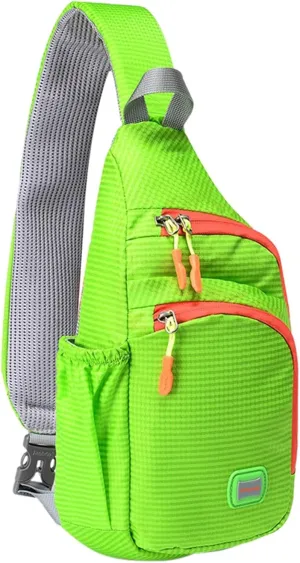 Nylon Fanny Pack Trendy Zipper Sling Bags With Side Pocket For Outdoor Sports Men Shoulder Bags Extra (A, One Size)