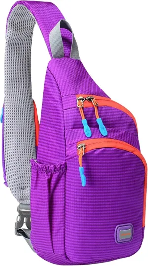 Nylon Fanny Pack Trendy Zipper Sling Bags With Side Pocket For Outdoor Sports Men Shoulder Bags Extra (C, One Size)