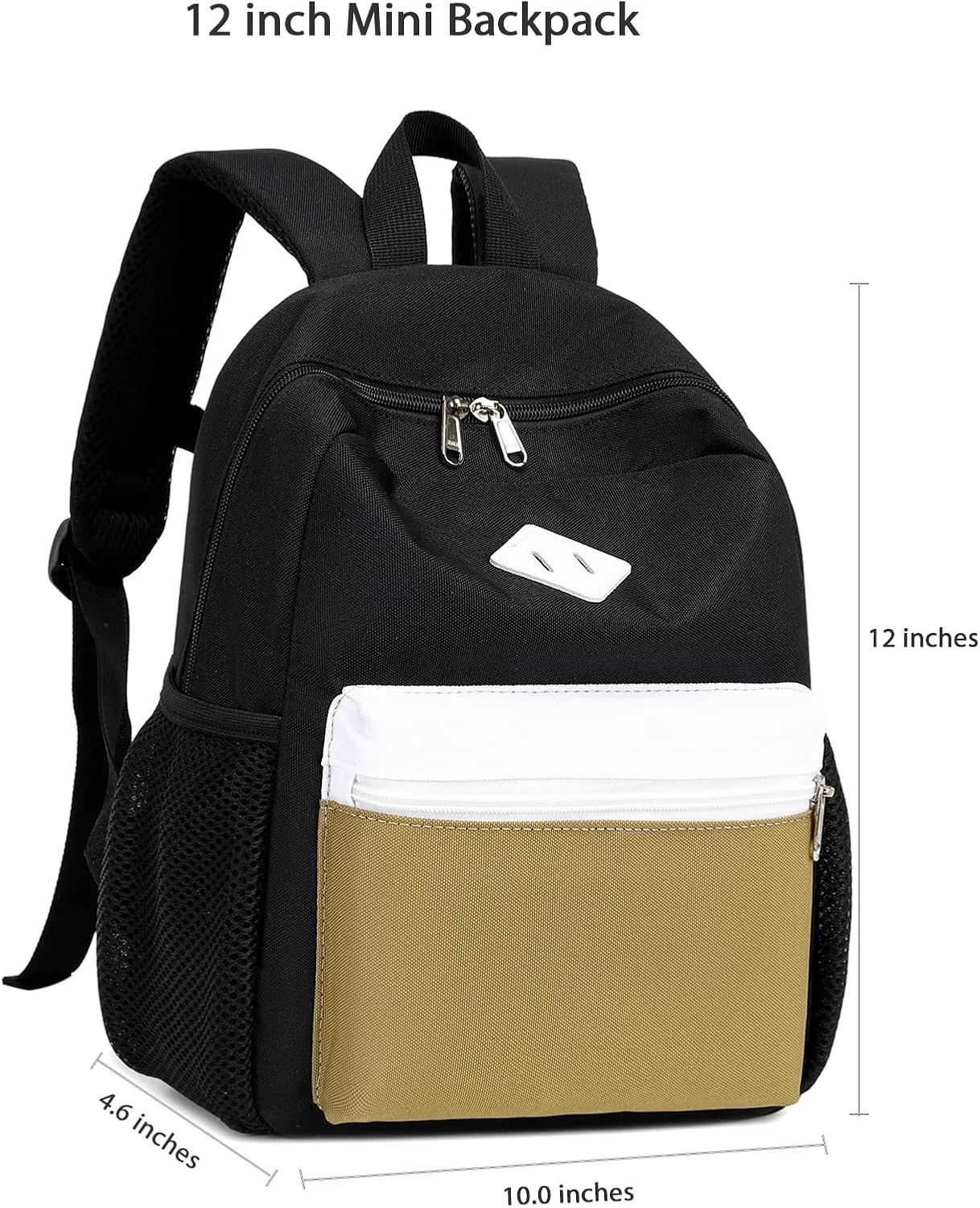 Octsky Preschool Kids Backpack, 12 inch Toddler Backpacks for Boys with Chest Strap, Ideal for School & Travel Backpacks
