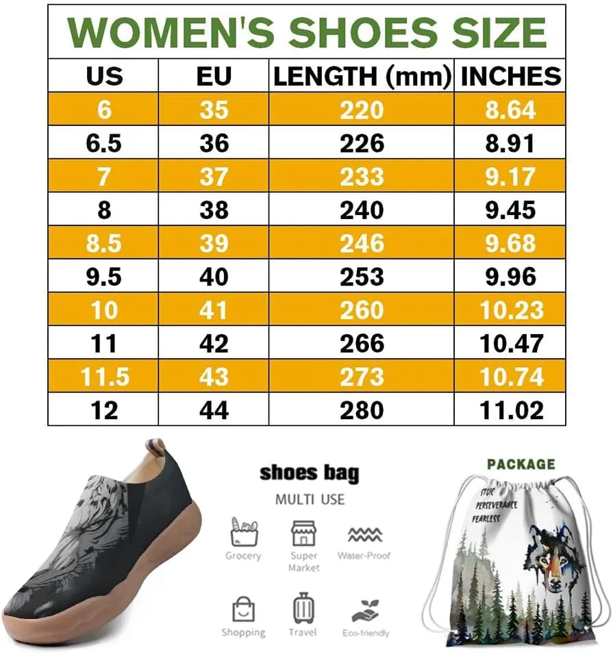 Onehorse Footwear for Womens Comfortable Loafers Painted Travel Shoes Casual Breathable Slip-Ons