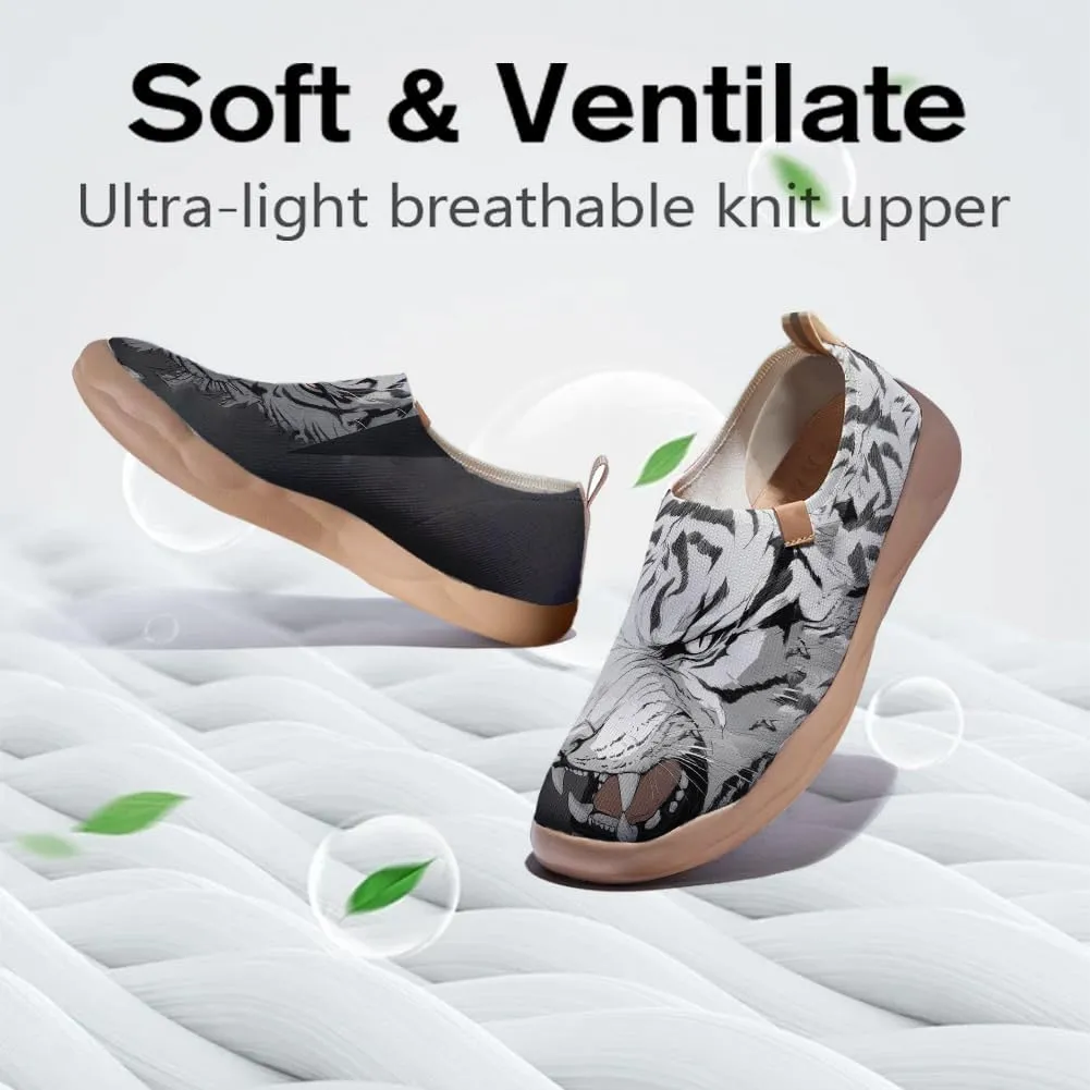 Onehorse Footwear for Womens Comfortable Loafers Painted Travel Shoes Casual Breathable Slip-Ons