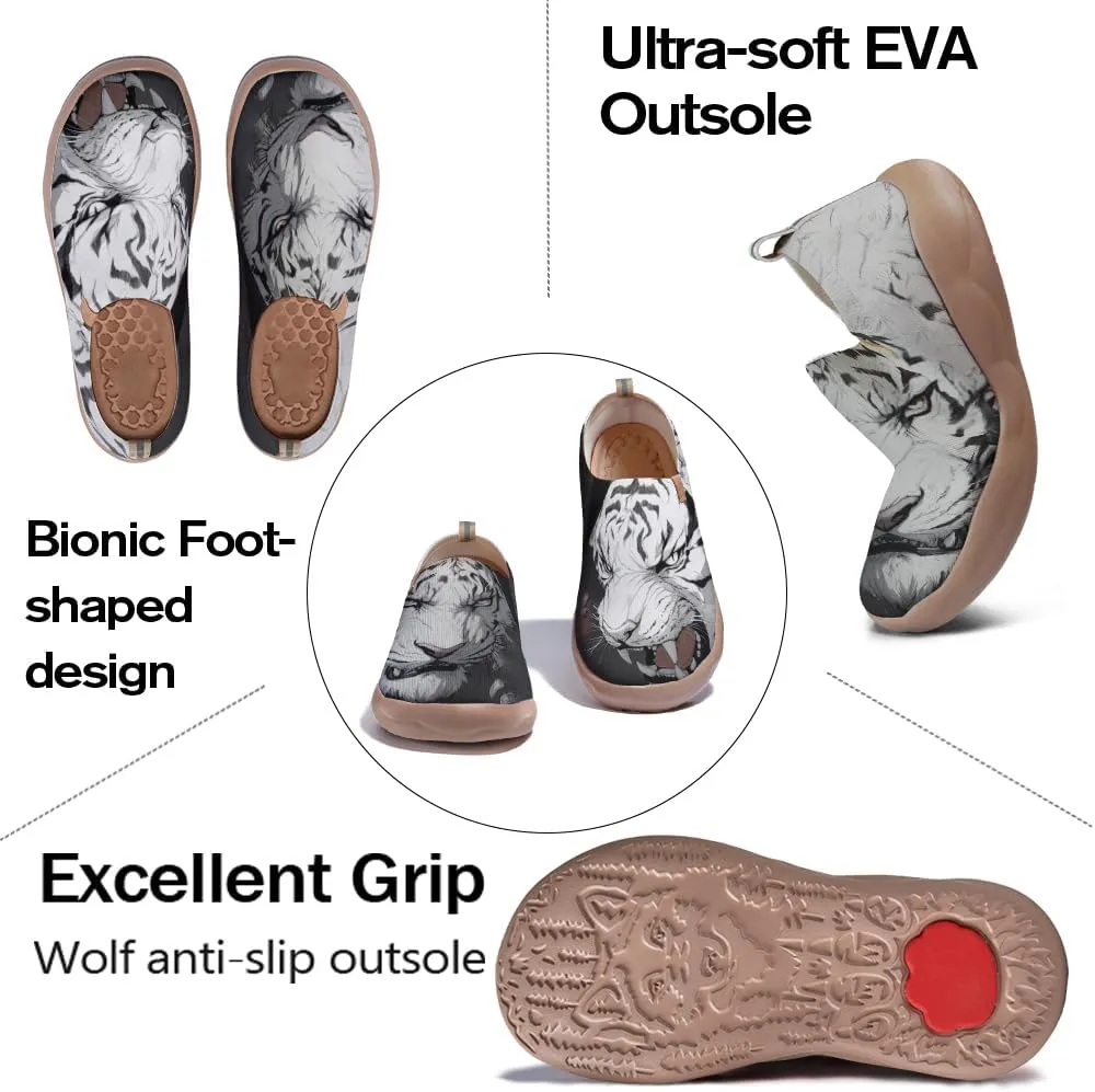 Onehorse Footwear for Womens Comfortable Loafers Painted Travel Shoes Casual Breathable Slip-Ons