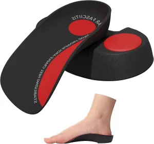 Orthotic Insoles 1/2 Length - High Arch Supports Shoe Insert for Plantar Fasciitis Foot Pain Relief, Flat Feet Pronation, Heel Spur,Shin Splints Relief for Women and Men,Heel Stability,Height Increase