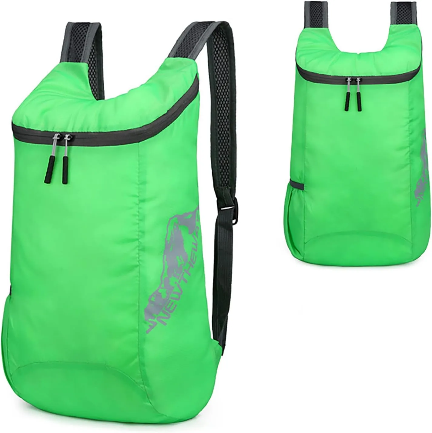 Outdoor Packable Backpack Lightweight Folding Rucking Backpacks Storage Travel Bag for Men Women Sports Daypacks(Green)