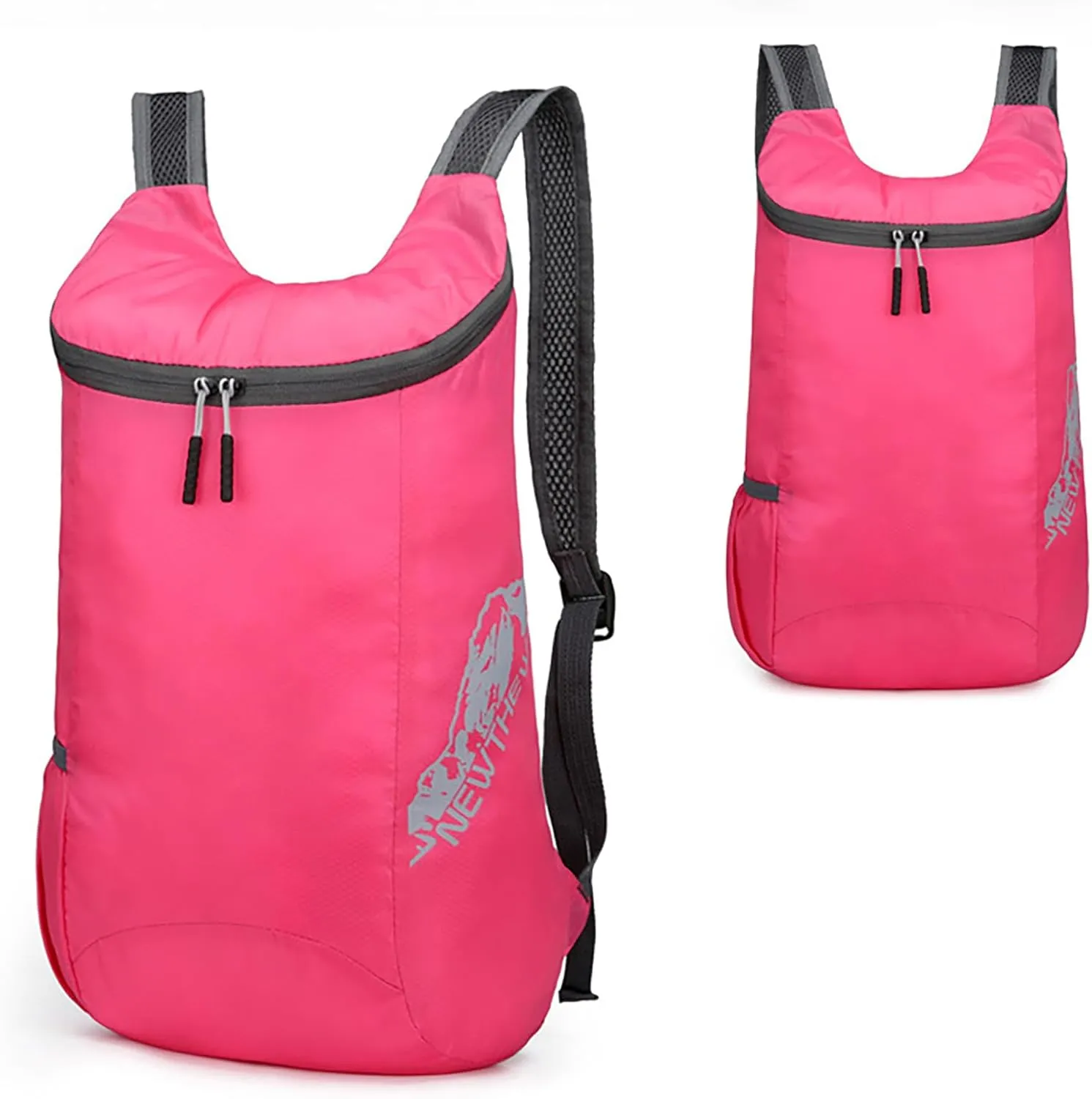 Outdoor Packable Backpack Lightweight Folding Rucking Backpacks Storage Travel Bag for Men Women Sports Daypacks(One Size)