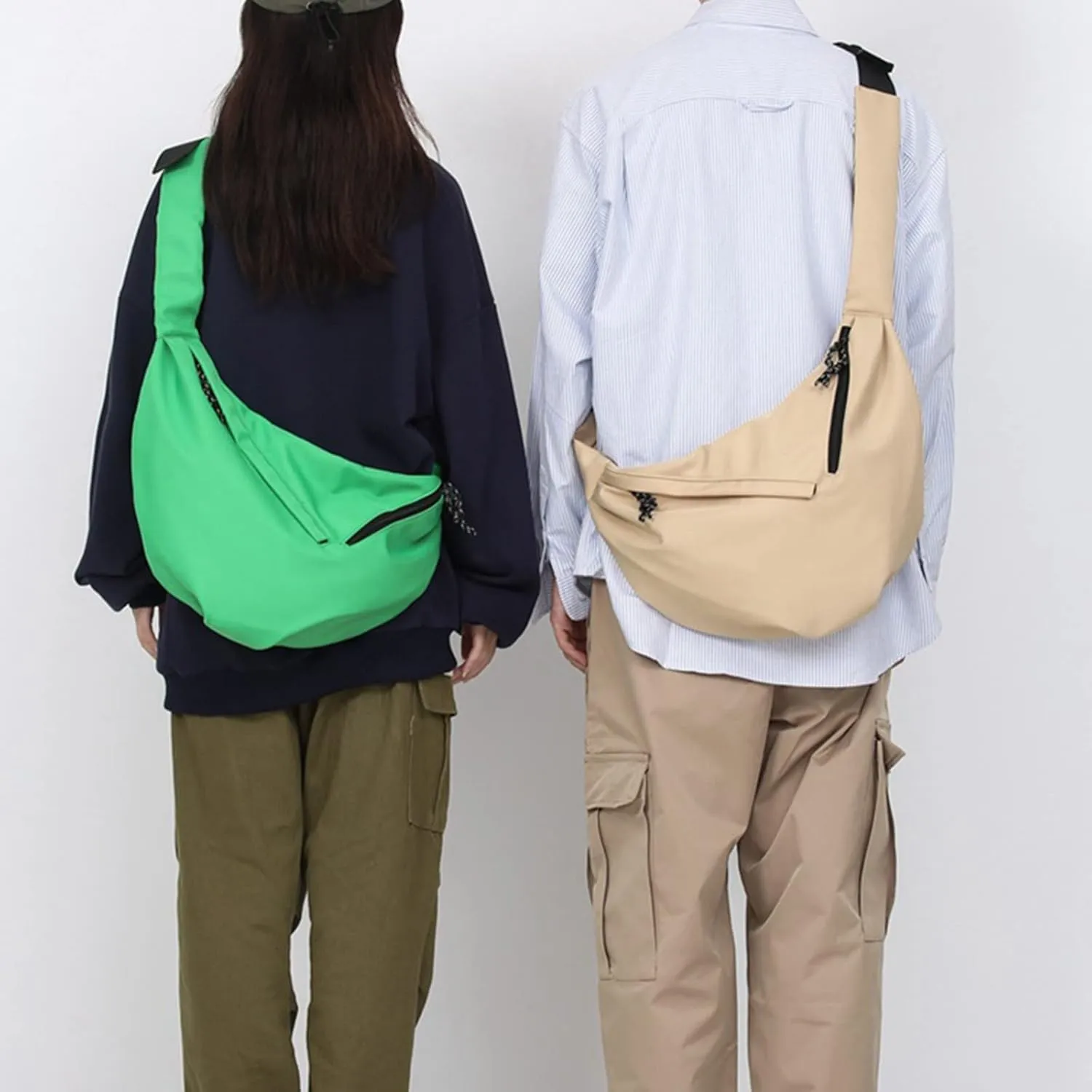 over Shoulder Bag Locomotive Cool Dumpling Shoulder Bags Casual Men And Women Single Shoulder (Green, One Size)