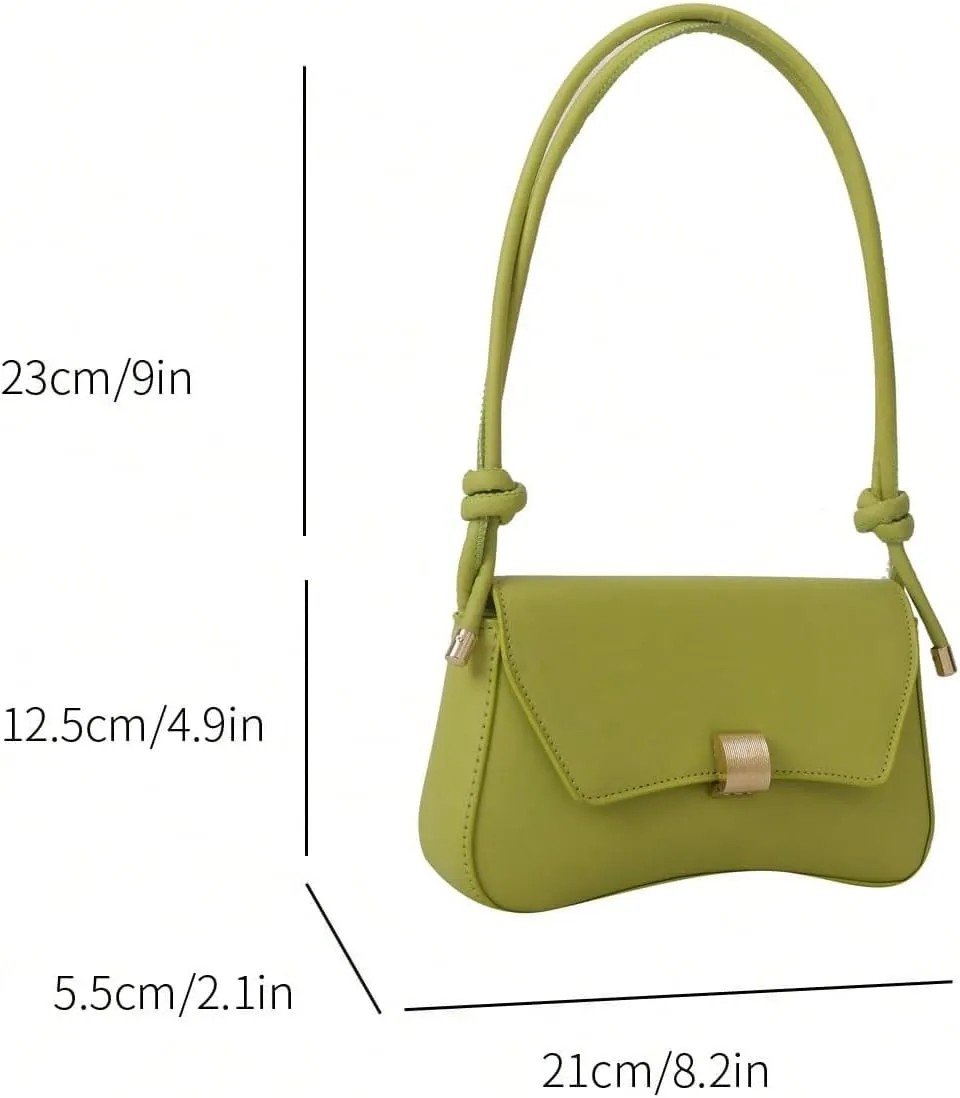 OYOANGLE Women's Flap Clutch Leather Shoulder Bag Vintage Adjustable Straps Shoulder Purse