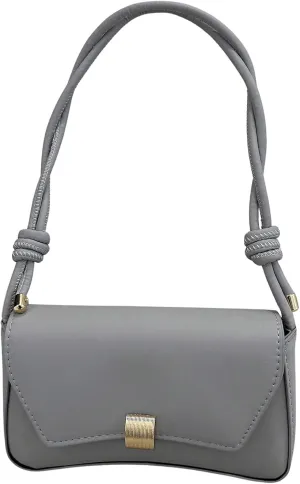 OYOANGLE Women's Flap Clutch Leather Shoulder Bag Vintage Adjustable Straps Shoulder Purse