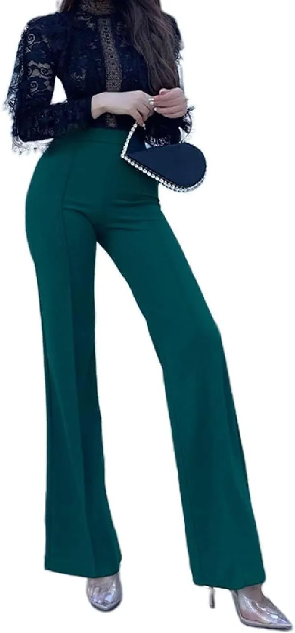 Pants for Women High Waist, High Waist Long Straight Leg Pants