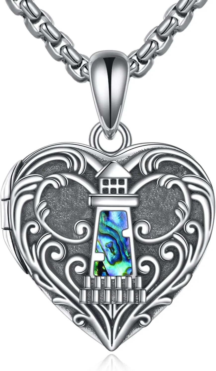 Personalized Heart Locket Necklace 925 Sterling Silver That Holds Pictures Photo Keep Someone Near to You Custom Lockets Necklaces Letters Engraving for His Her