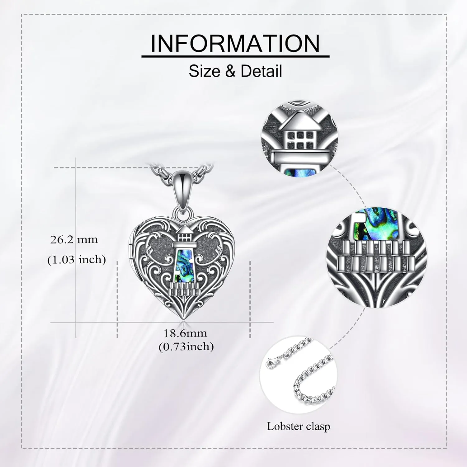 Personalized Heart Locket Necklace 925 Sterling Silver That Holds Pictures Photo Keep Someone Near to You Custom Lockets Necklaces Letters Engraving for His Her