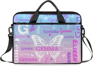 Personalized Laptop Shoulder Bag Customized Briefcase with Shoulder Strap & Pockets