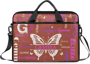 Personalized Laptop Shoulder Bag Customized Briefcase with Shoulder Strap & Pockets