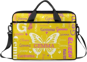 Personalized Laptop Shoulder Bag Customized Briefcase with Shoulder Strap & Pockets