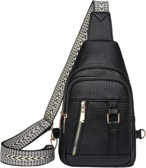 Purses for Women Crossbody Bag 2024 New Leather Fanny Pack for Women,trendy Chest Bag Backpack with Adjustable Strap,cross Body Bag for Hiking Sports Outdoor Travel