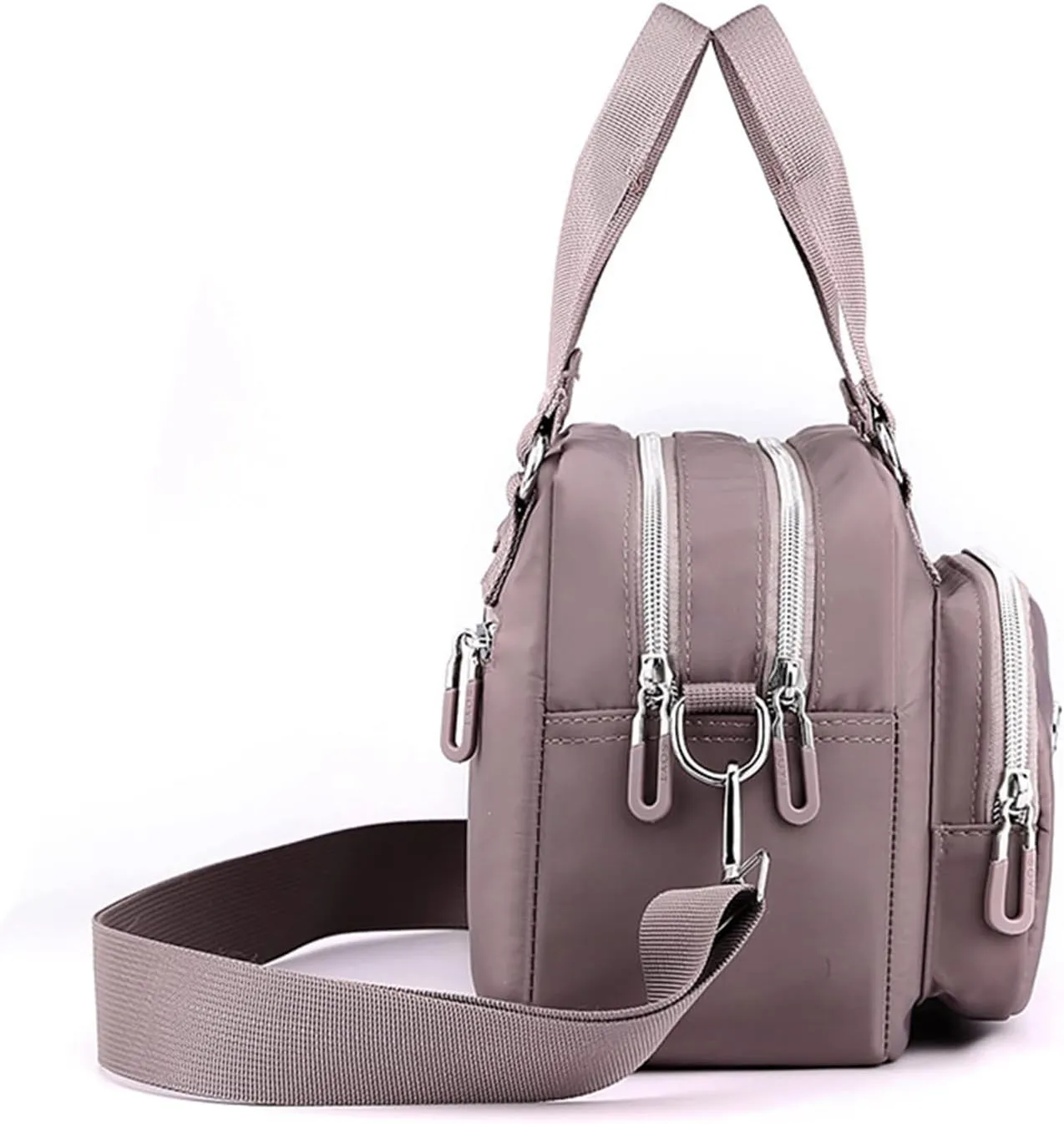 Quilted Crossbody Purses for Women Women's Crescent Shoulder Bags with Adjustable Strap Travel Bag with Zipper(BU1)