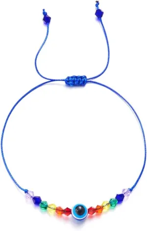 Rainbow Beaded Adjustable Friendship Bracelets Jewelry Colorful Bead Bracelet Handchain Lightweight Jewelry