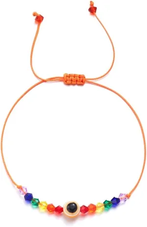 Rainbow Beaded Adjustable Friendship Bracelets Jewelry Colorful Bead Bracelet Handchain Lightweight Jewelry