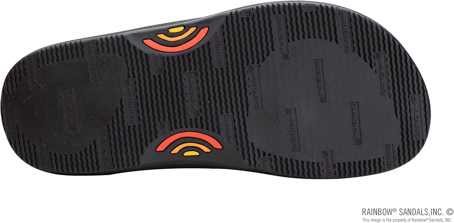 Rainbow Sandals Men's Navigator Premier Leather Orthopedic Foot Bed w/Tapered Strap