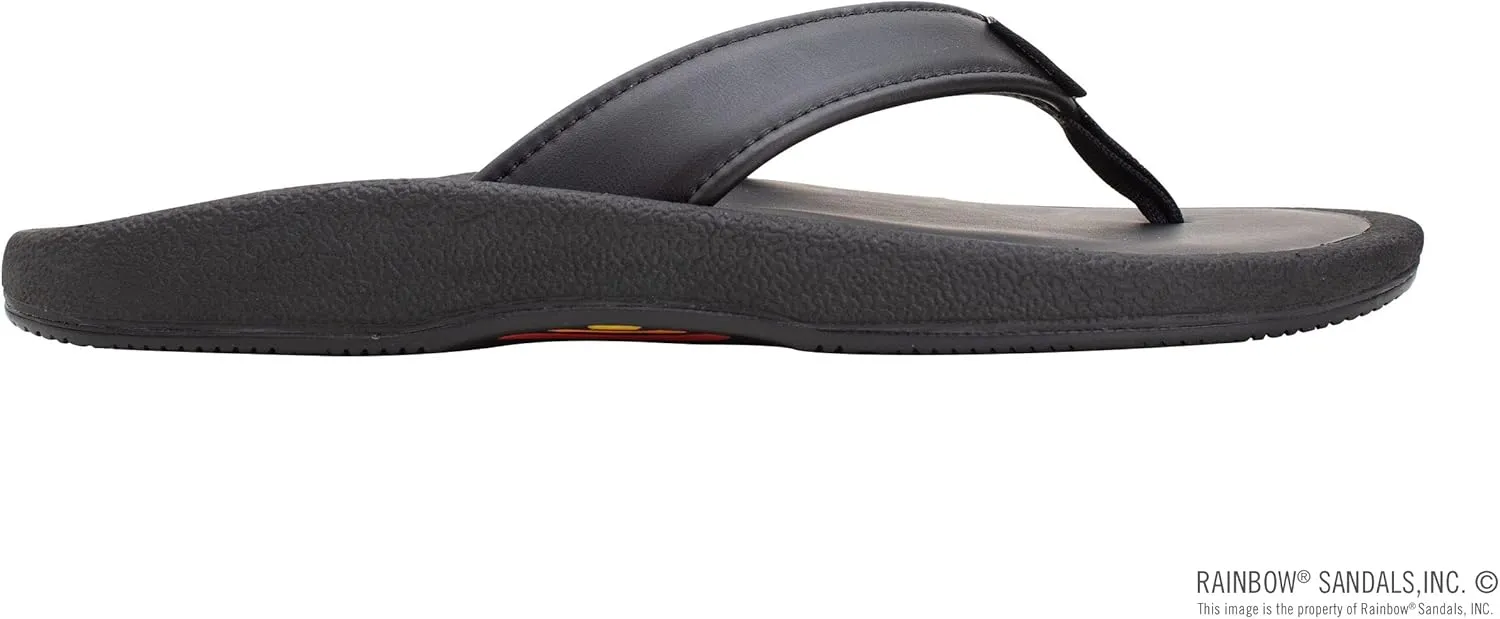 Rainbow Sandals Men's Navigator Premier Leather Orthopedic Foot Bed w/Tapered Strap