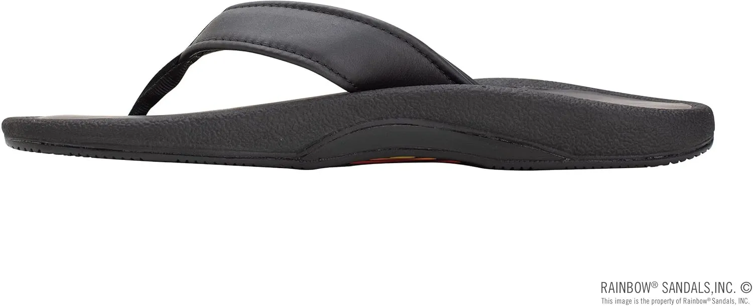 Rainbow Sandals Men's Navigator Premier Leather Orthopedic Foot Bed w/Tapered Strap