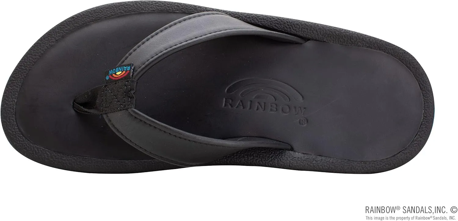 Rainbow Sandals Men's Navigator Premier Leather Orthopedic Foot Bed w/Tapered Strap
