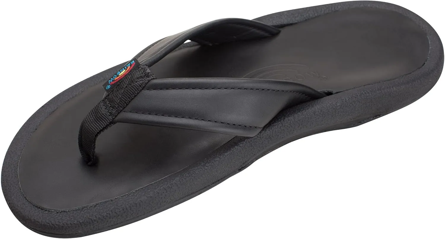 Rainbow Sandals Men's Navigator Premier Leather Orthopedic Foot Bed w/Tapered Strap
