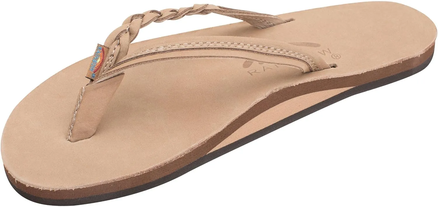 Rainbow Sandals Womens Flirty Braidy Premier Leather w/Single Braided Strap