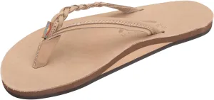 Rainbow Sandals Womens Flirty Braidy Premier Leather w/Single Braided Strap