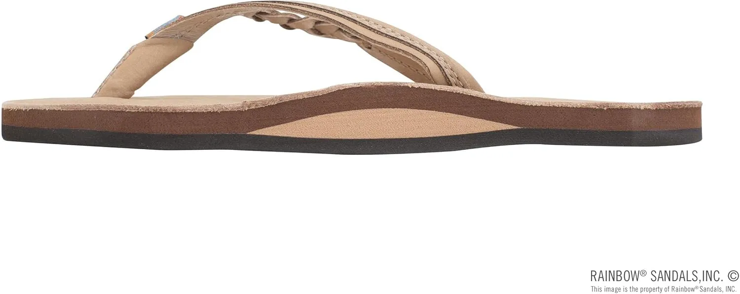 Rainbow Sandals Womens Flirty Braidy Premier Leather w/Single Braided Strap