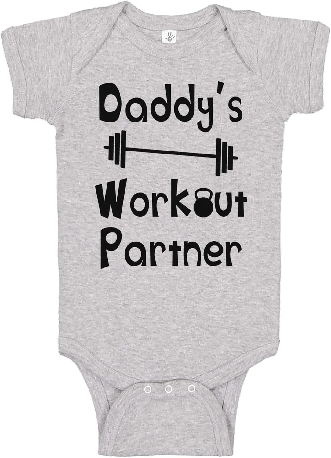 Reaxion Handmade Funny Baby Boy Girl Mommy's or Daddy's Workout Partner Bodysuits Clothes