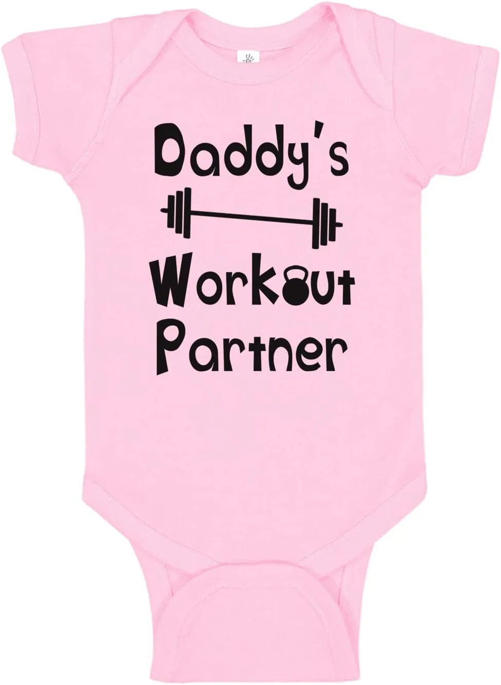 Reaxion Handmade Funny Baby Boy Girl Mommy's or Daddy's Workout Partner Bodysuits Clothes