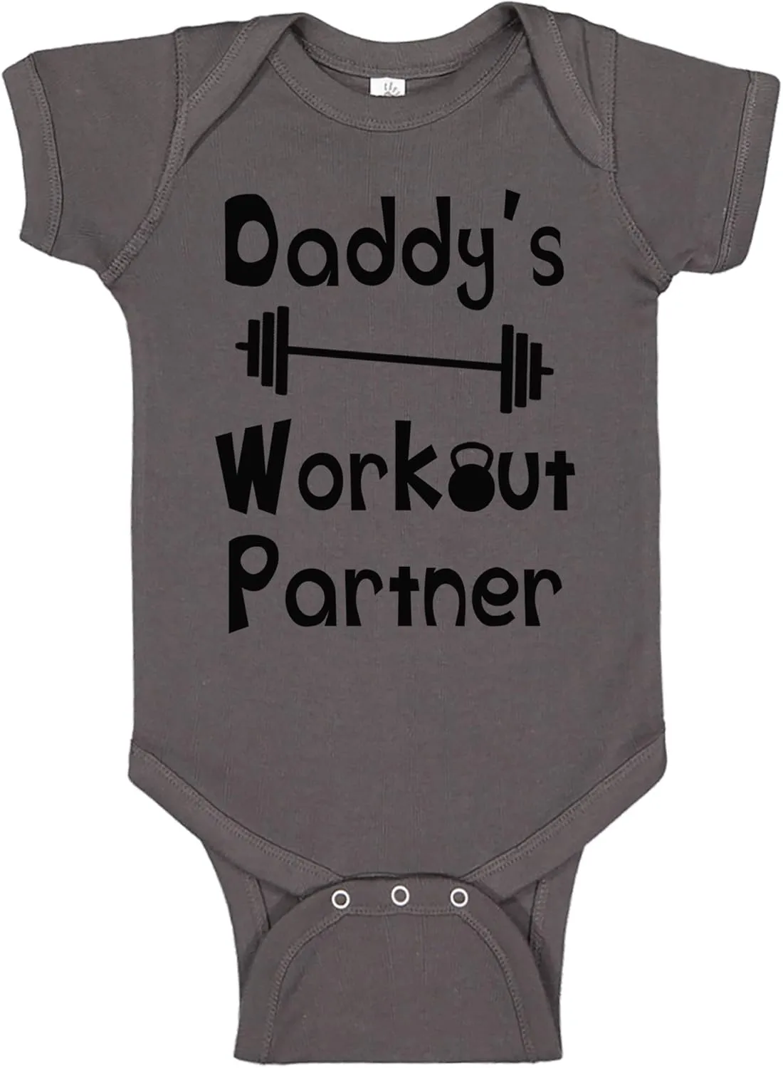 Reaxion Handmade Funny Baby Boy Girl Mommy's or Daddy's Workout Partner Bodysuits Clothes