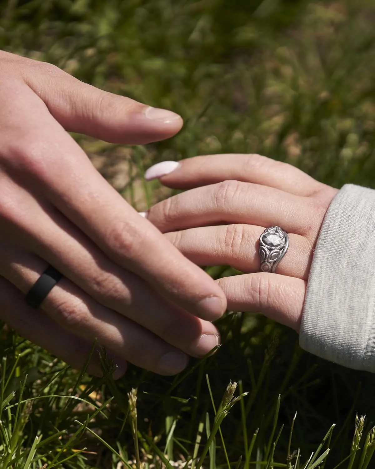 Rinfit Matching Silicone Rings for Couples - Silicone Wedding Bands Sets for Him and Her - His and Hers Ring - Patented Design