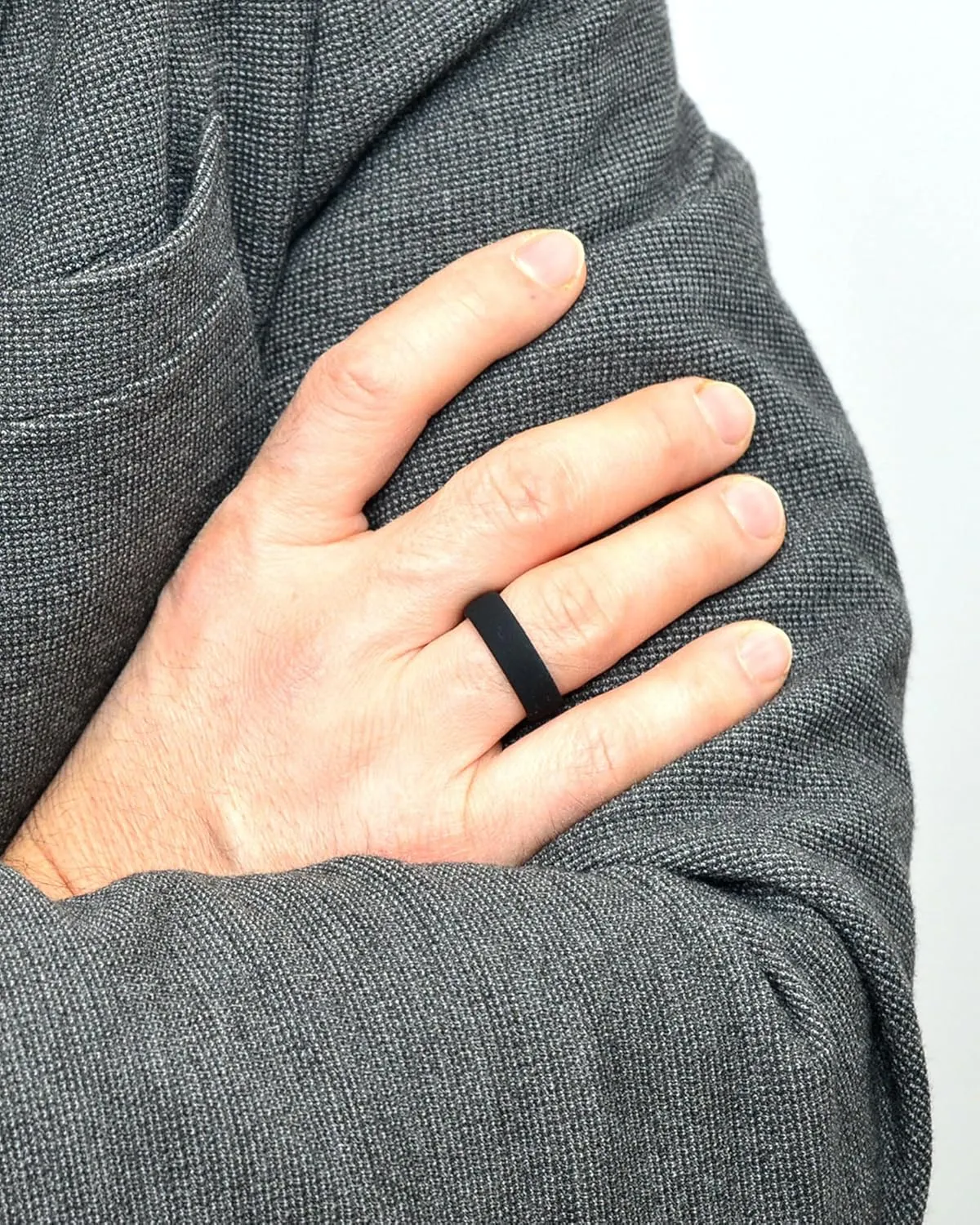 Rinfit Matching Silicone Rings for Couples - Silicone Wedding Bands Sets for Him and Her - His and Hers Ring - Patented Design