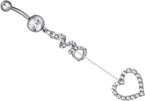 SAFIGLE Chic Belly Button Jewelry Delicate Piercing Jewelry Navel Rings for Women