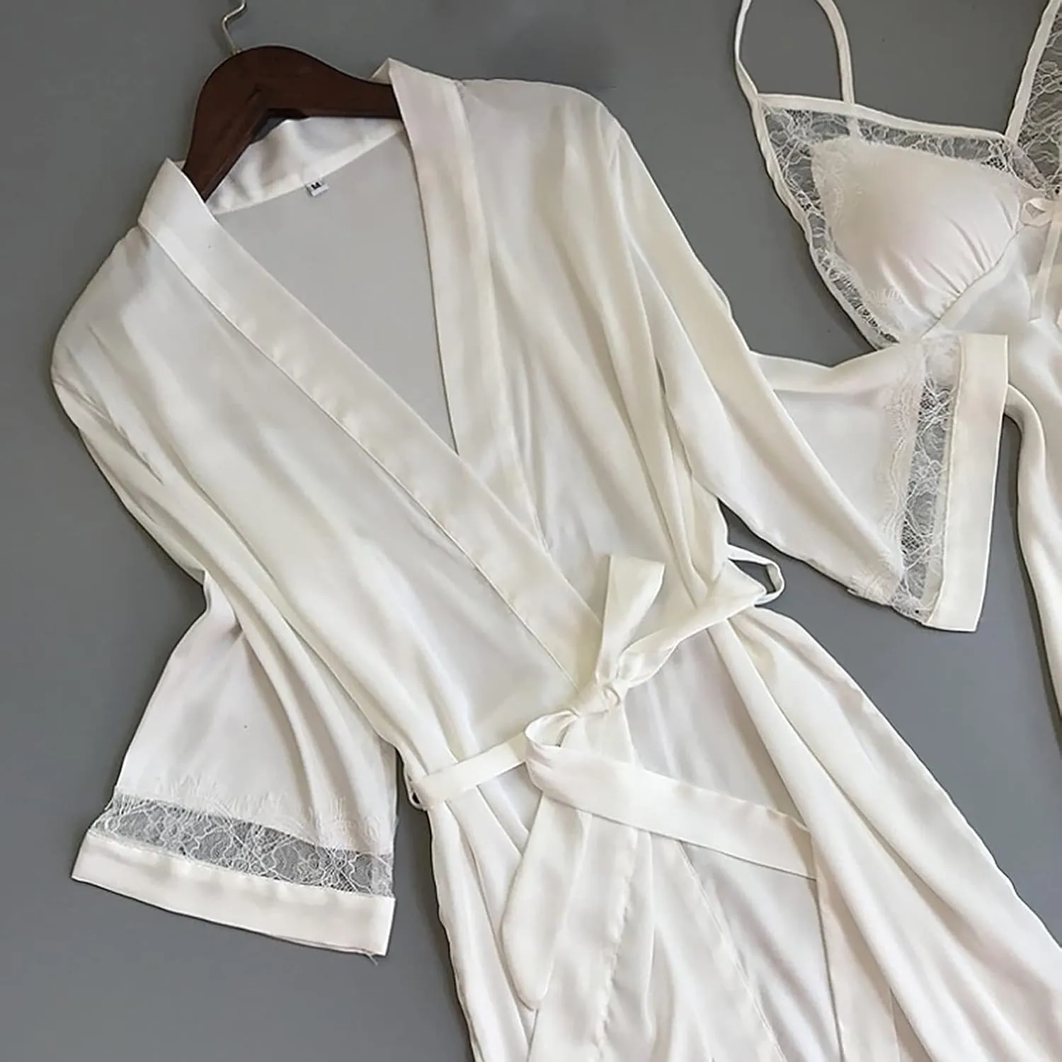 Sexy Lingerie for Women Plus Size Satin Women Robes Silk Sleepwear Nightdress Underwear Pajamas Lingerie