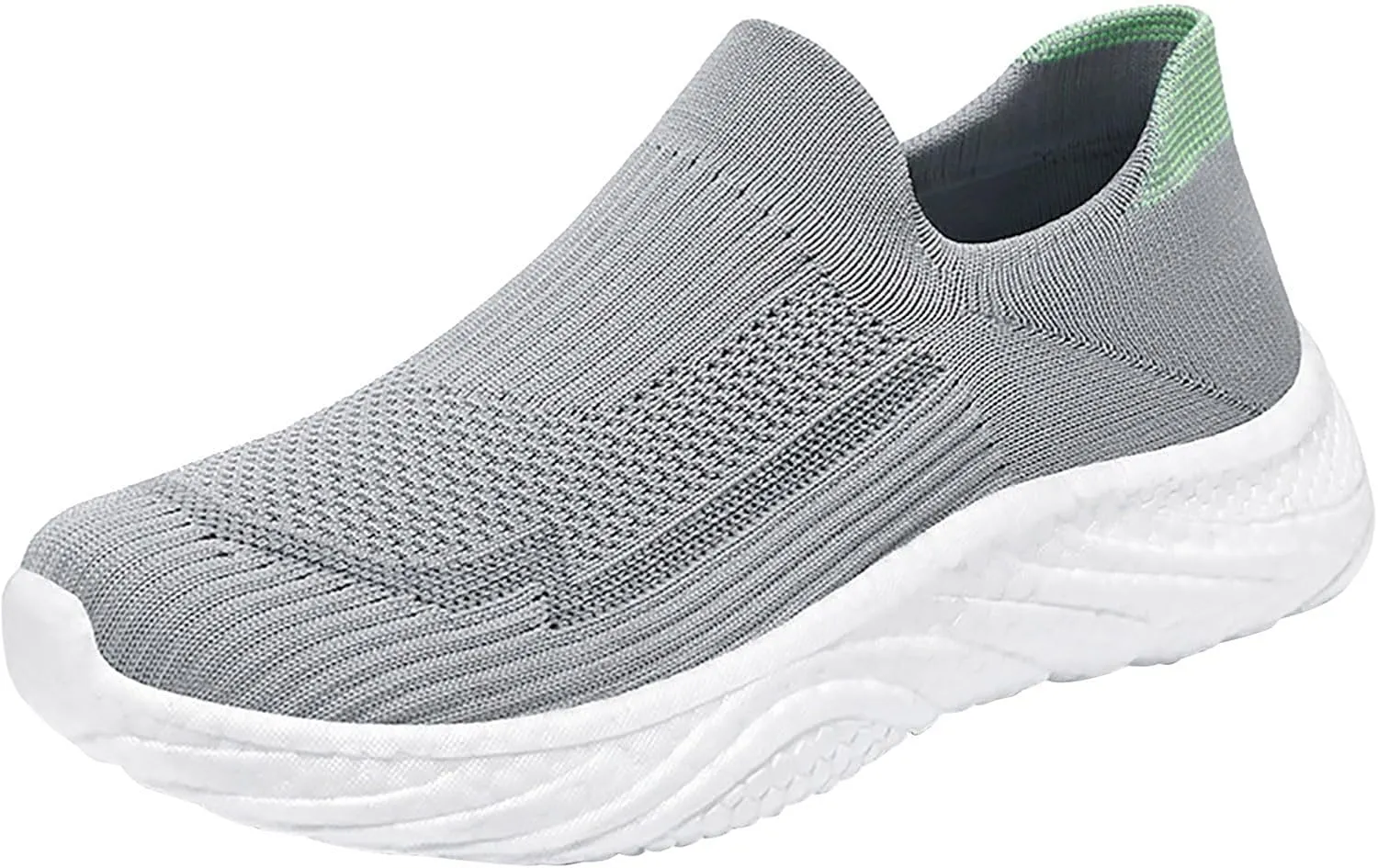 Shoes for Women - Breathable Woven Slip-Ons with - Foam Sneakers - Size 36