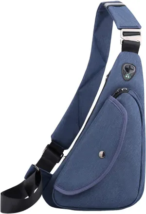 Shoulder Bag for Women Mens Sling Bag Chest Bags Shoulder Bags With Adjustable Shoulder Straps (Dark Blue, One Size)