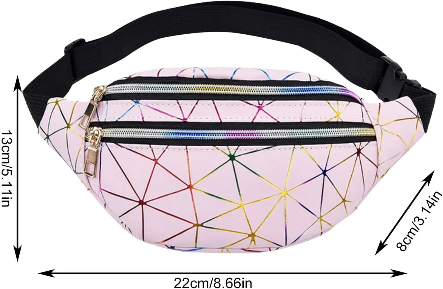 Shoulder Bag for Women Stock Fanny Pack Custom Logo Printed Men Women PU Passport Cover National Strap Waist Bag