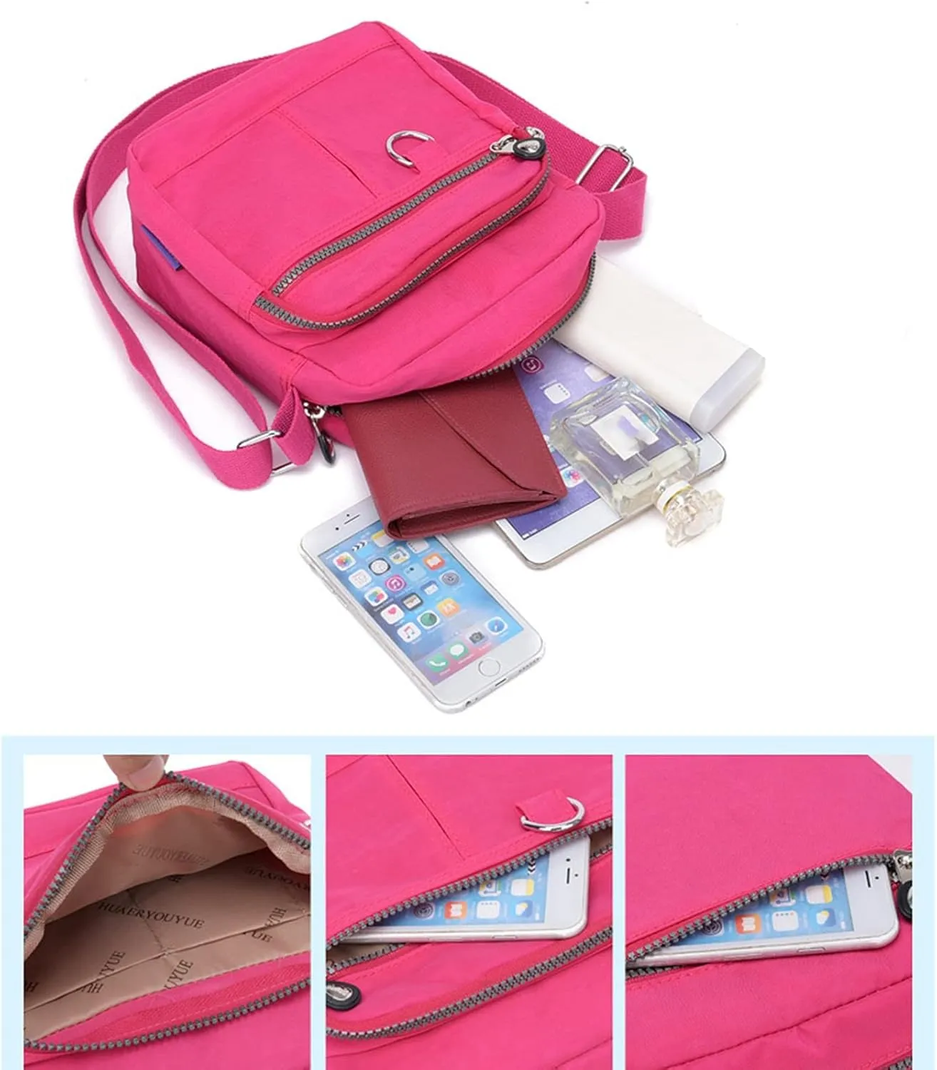 Shoulder Bags for Men Casual Nylon Purse Handbag Crossbody Bags Shoulder Bag Handbag For Women Small Shoulder (One Size)