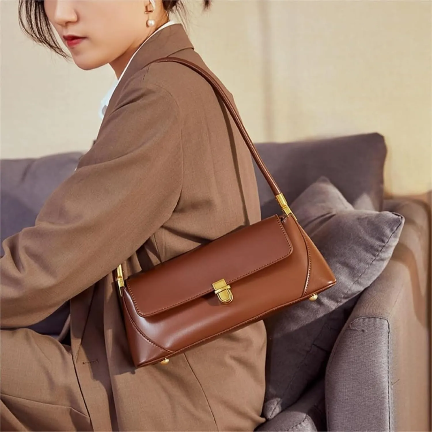 Shoulder Bags for Women,Vintage Handbag,French Style Shoulder Bag,Underarm Bagsatchel purse