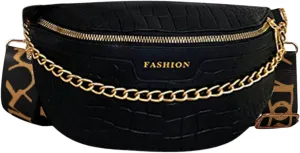 Shoulder Straps for Bags Messenger Bag Large Shoulder Crossbody Bag Leather Shoulder BagFor Teen Mens (Black, One Size)