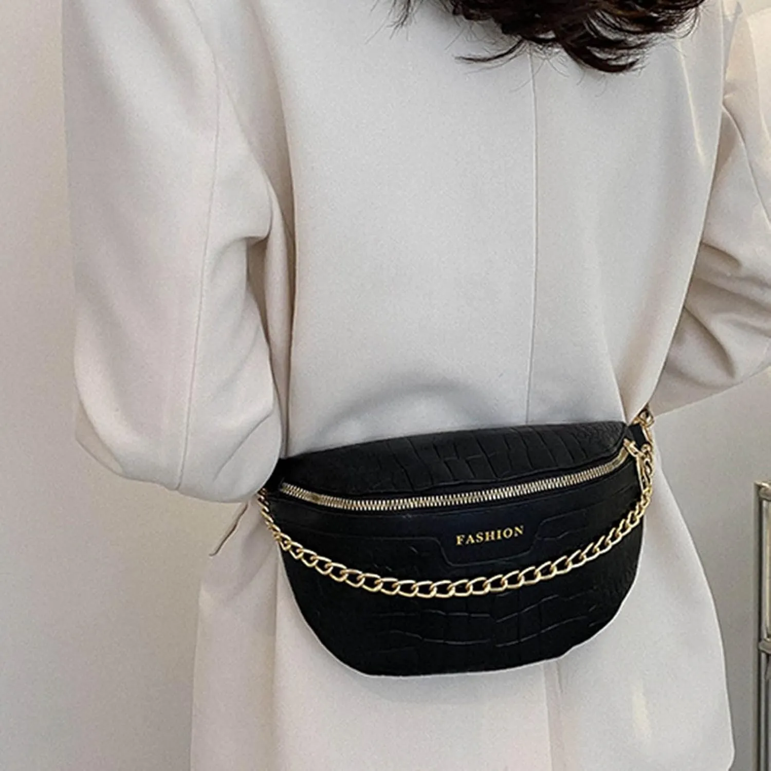 Shoulder Straps for Bags Messenger Bag Large Shoulder Crossbody Bag Leather Shoulder BagFor Teen Mens (Black, One Size)