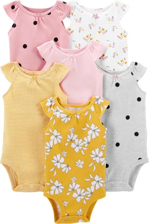 Simple Joys by Carter's Baby Girls' 6-Pack Sleeveless Bodysuit