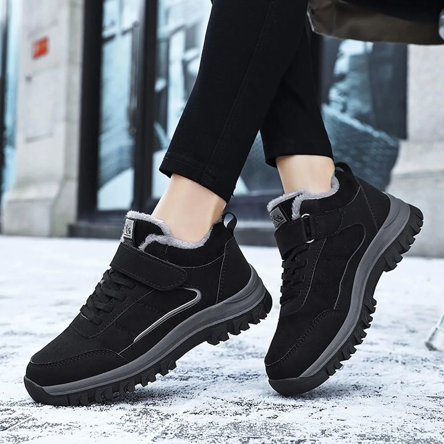 Size 12 Wide Women's Snow Boots Snow Boot Women Cute Boots Winter Waterproof Man Womens Snow Shoes for Walking Tall Winter Boots for Women 2023 Leather
