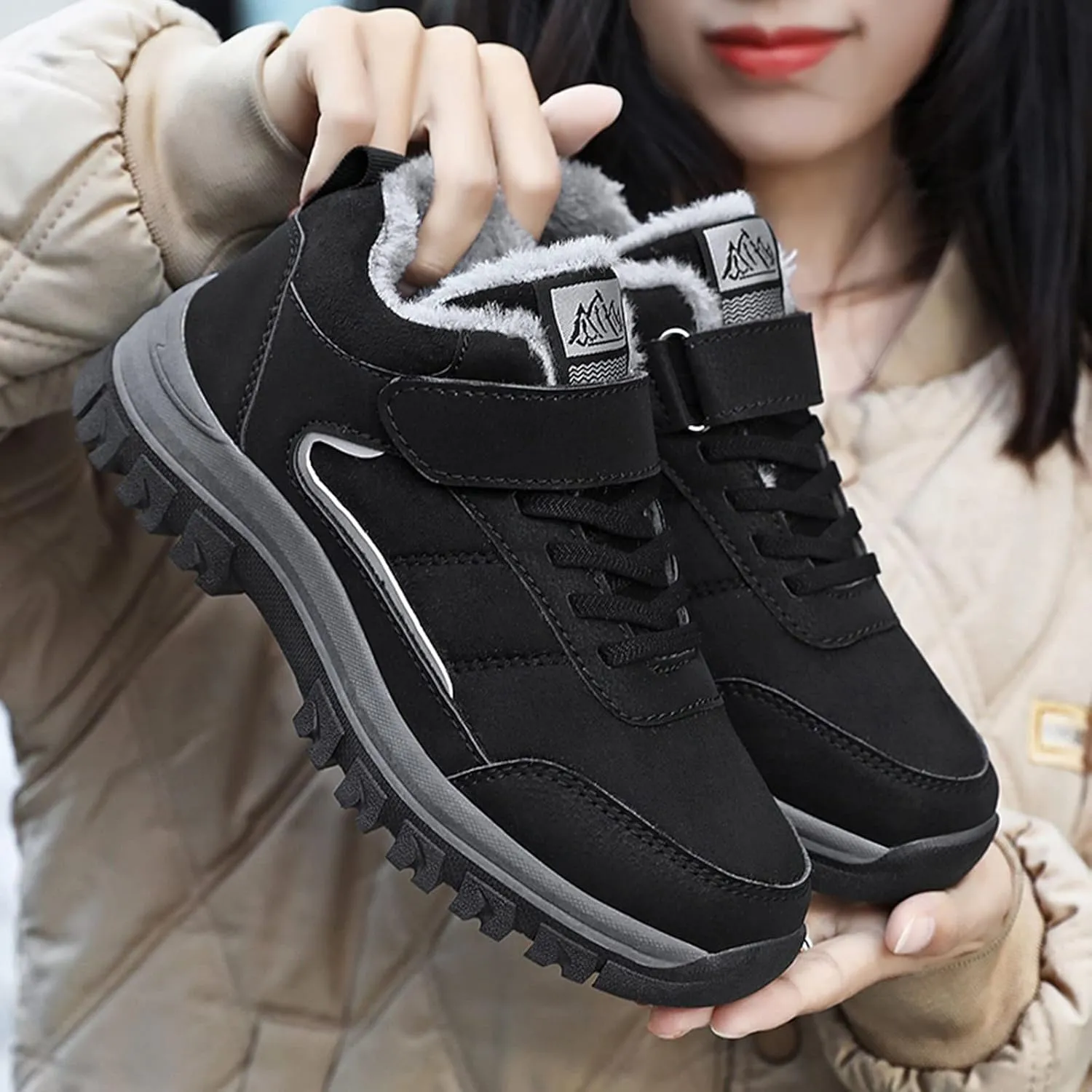 Size 12 Wide Women's Snow Boots Snow Boot Women Cute Boots Winter Waterproof Man Womens Snow Shoes for Walking Tall Winter Boots for Women 2023 Leather