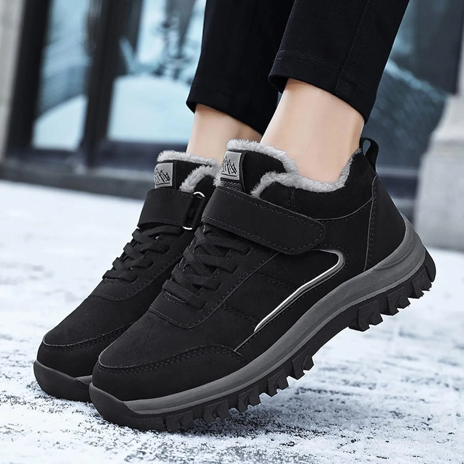 Size 12 Wide Women's Snow Boots Snow Boot Women Cute Boots Winter Waterproof Man Womens Snow Shoes for Walking Tall Winter Boots for Women 2023 Leather
