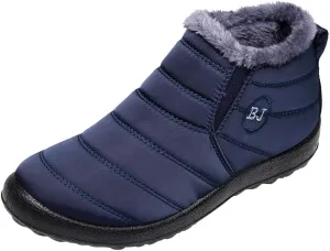 Size 12 Wide Women's Snow Boots Women's Black Waterproof Hiking Boots Fashion Winter Boots for Women 2023 Outdoor Boots Women Rubber Womens Warm Winter Boots Wide Calf Sale Clearance