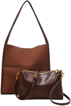 Slouch Bags for Women, Large Capacity Faux Leather Shoulder Bag Fashion Vintage Crossbody Slouchy Satchel Purses